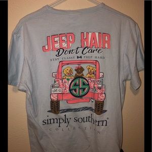 Simply southern Jeep hair don’t care T-shirt!